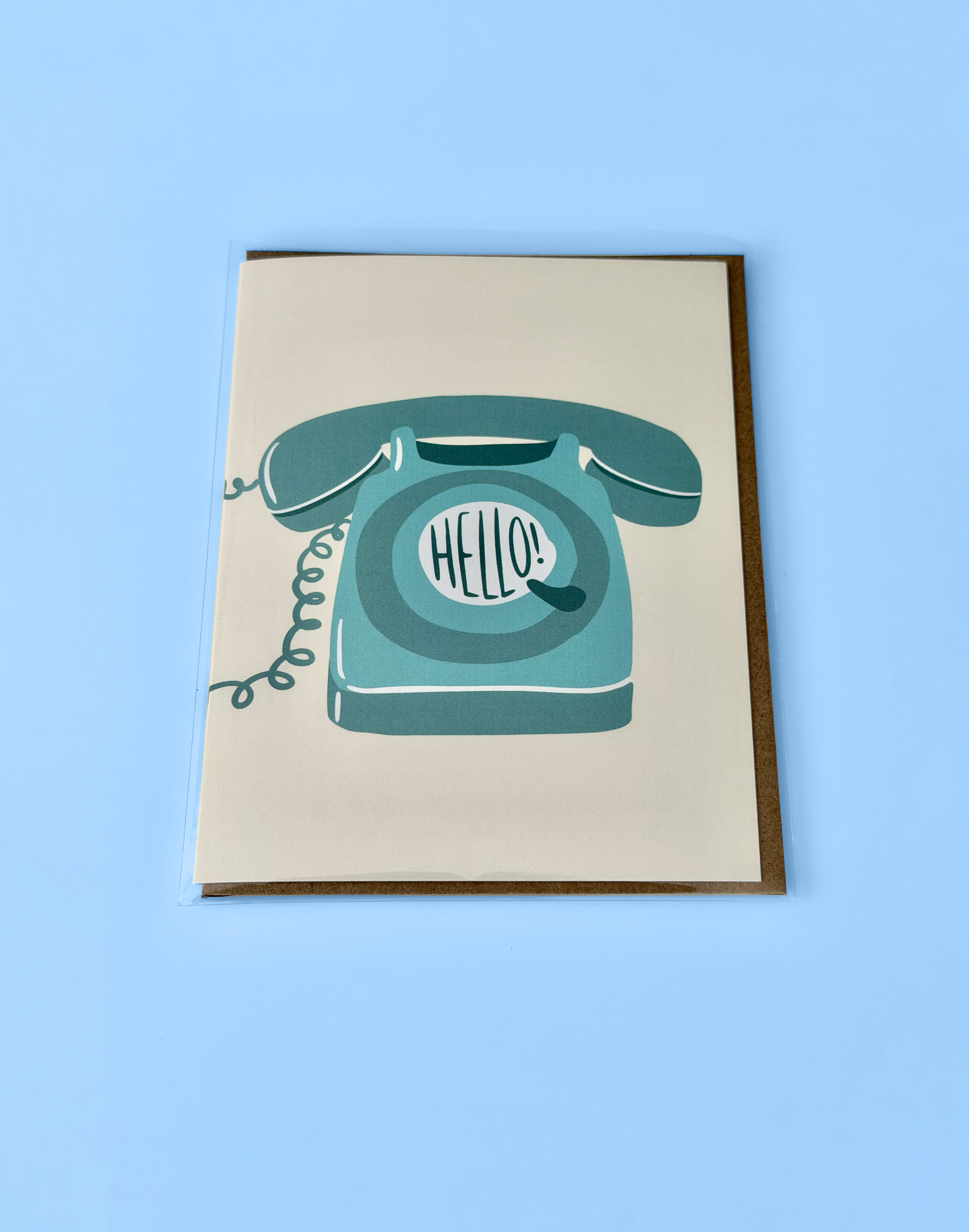 Rotary Phone Hello Card