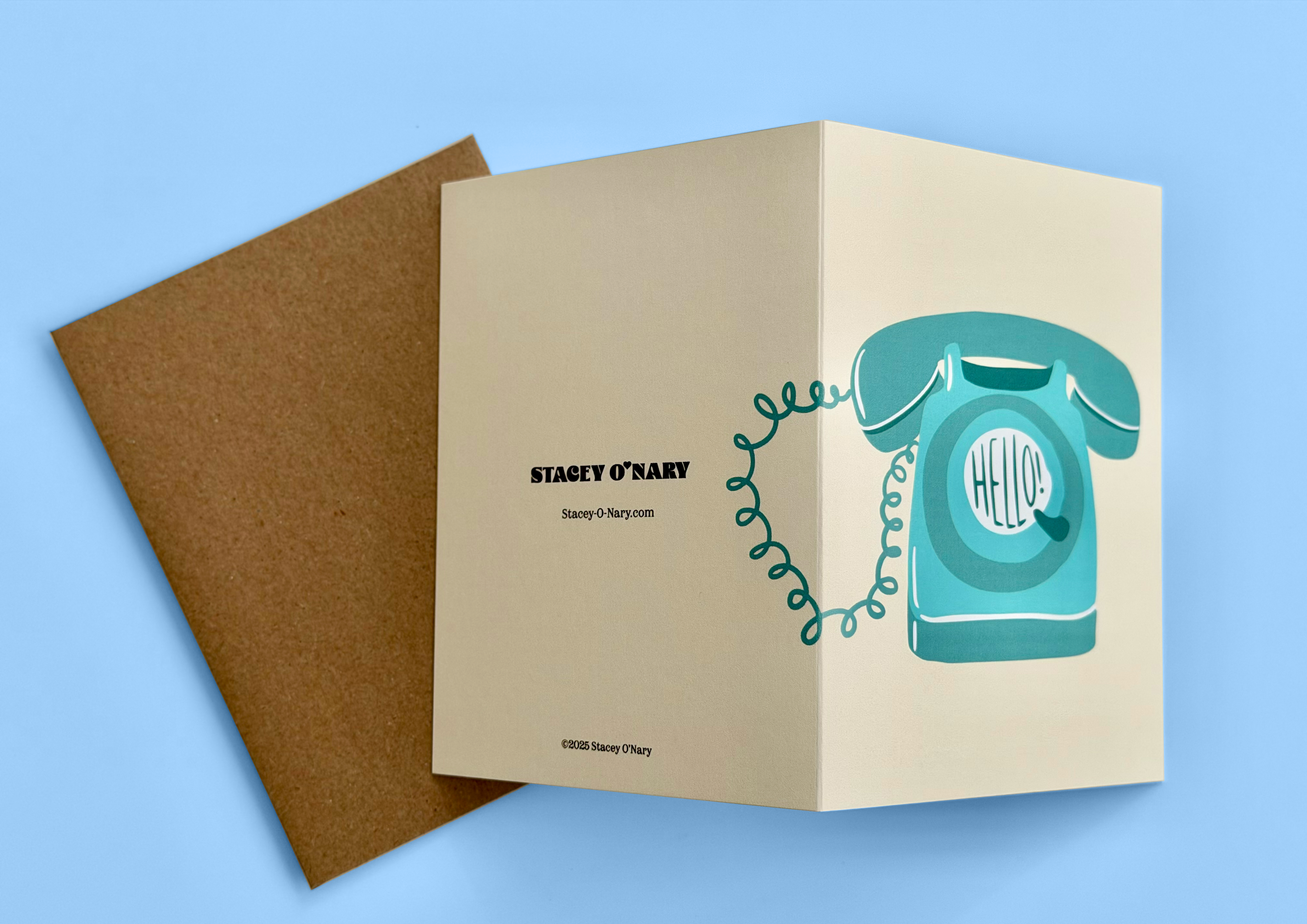 Rotary Phone Hello Card