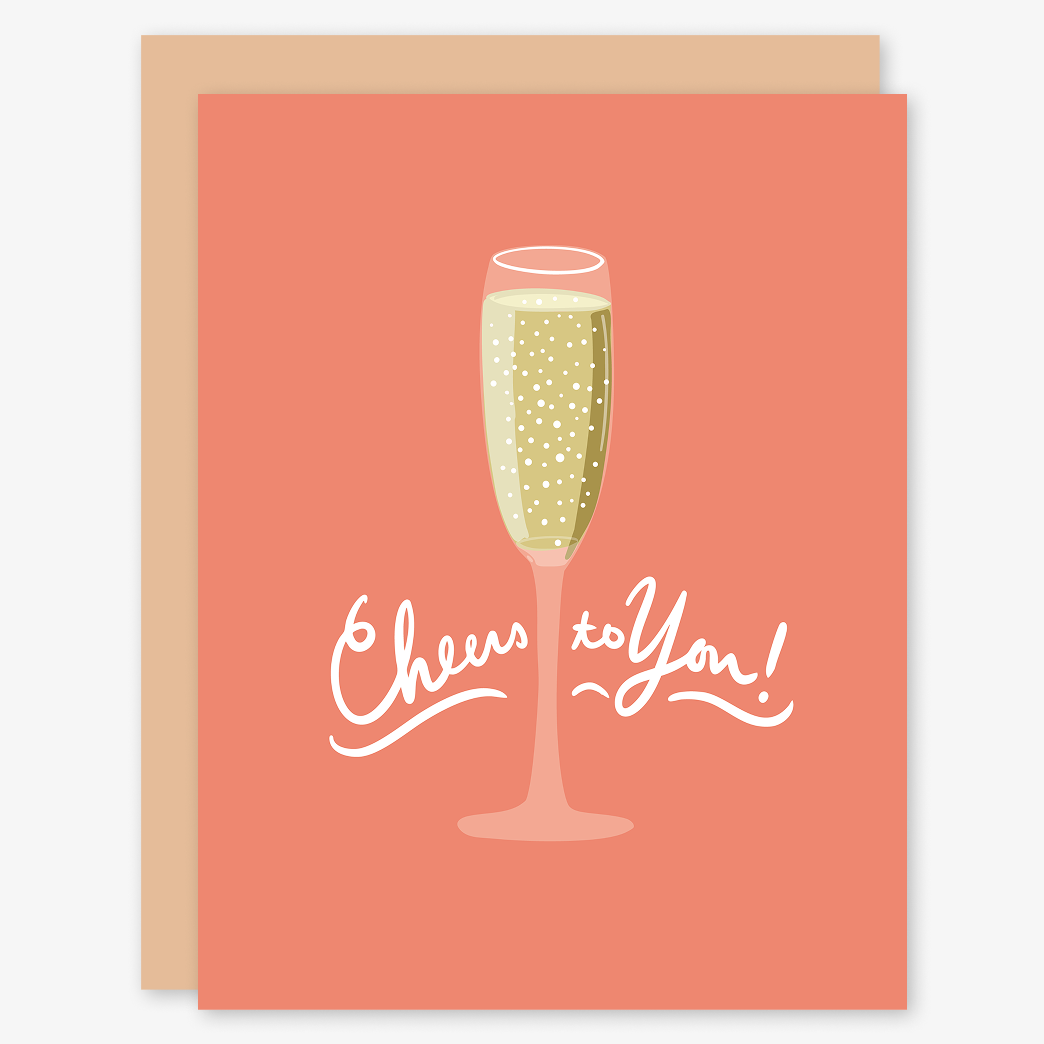 Cheers to You Champagne Card