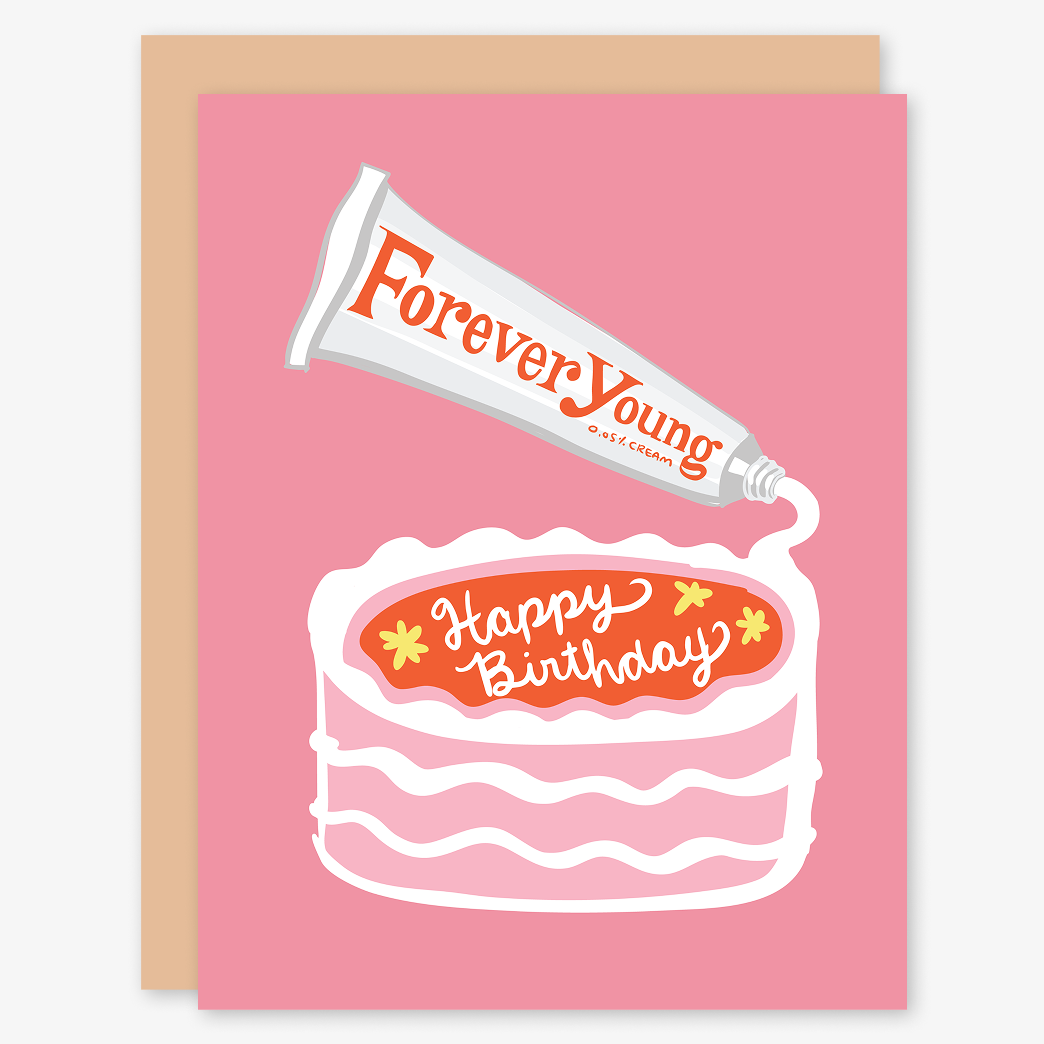 Forever Young Birthday Card