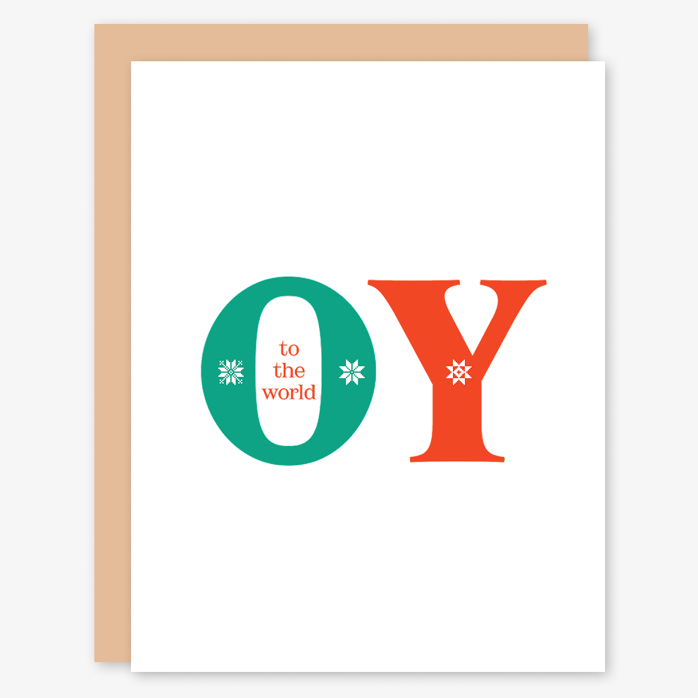 Oy To The World Holiday Card