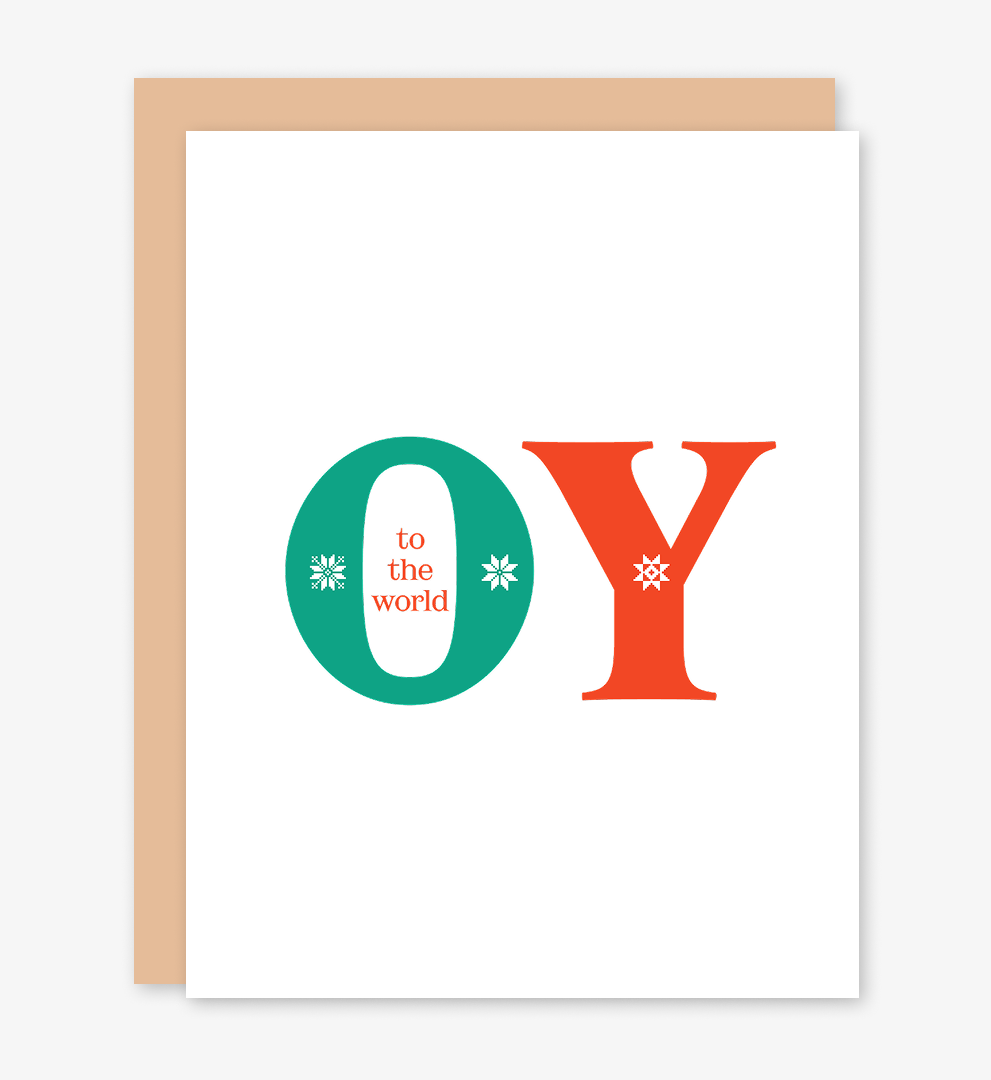 Oy To The World Holiday Card