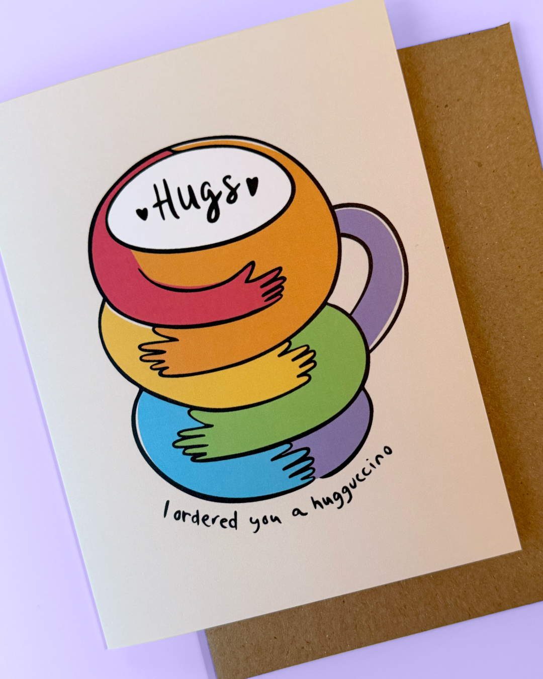 Hugguccino Rainbow Card
