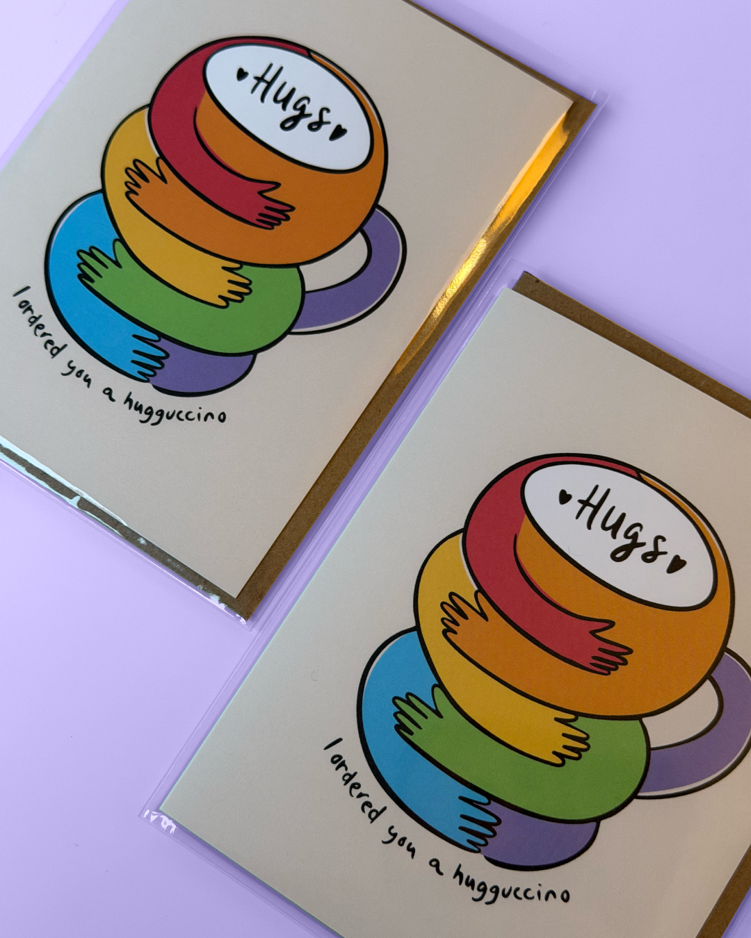 Hugguccino Rainbow Card
