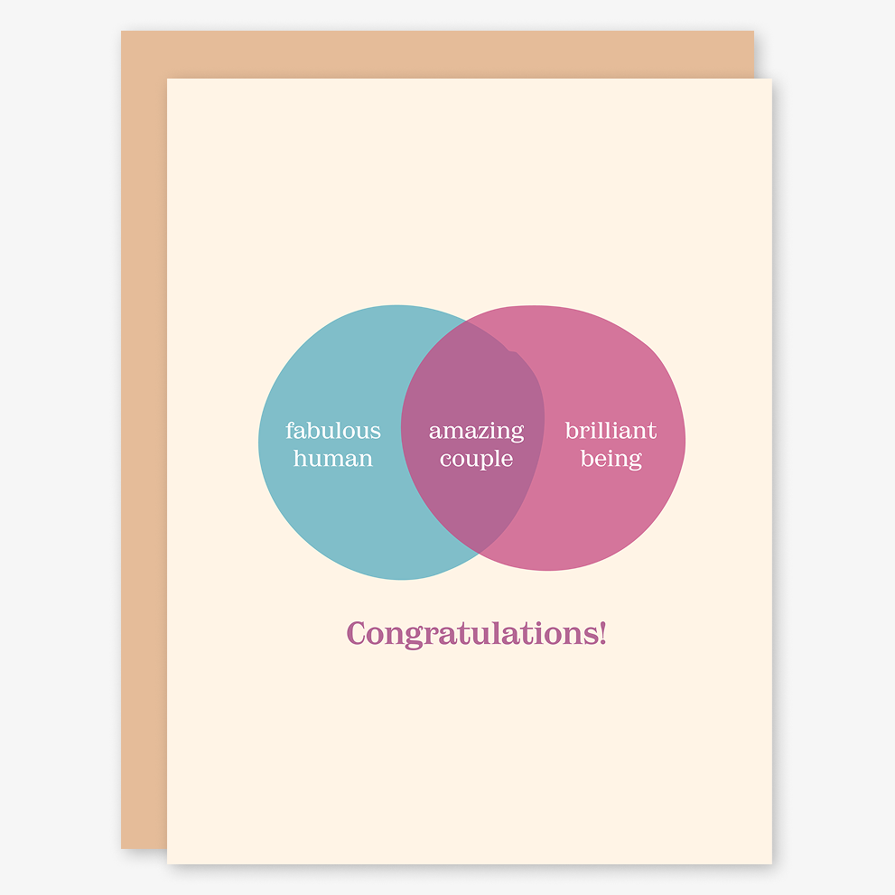 Amazing Couple Venn Diagram Card