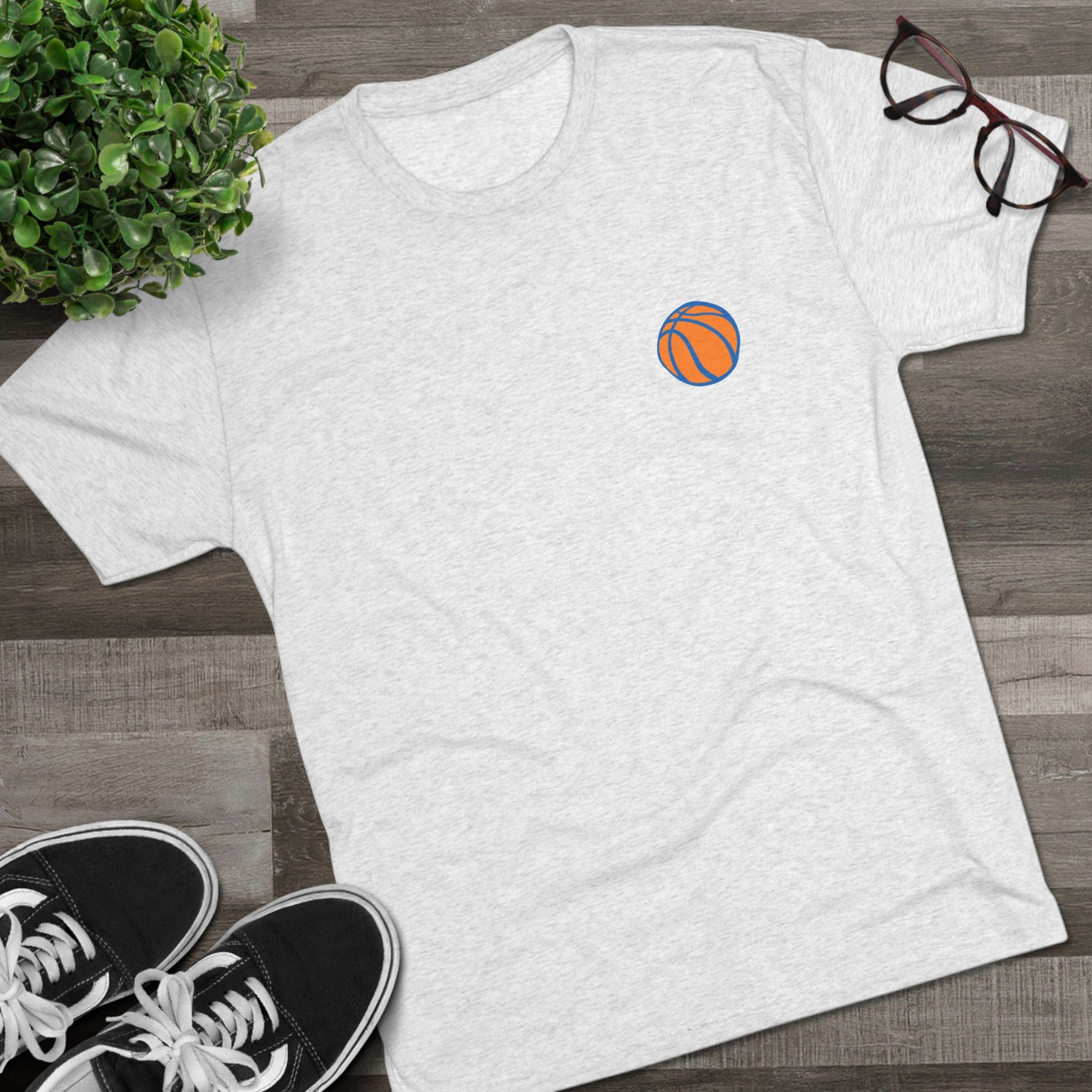 Knicks in Five Ball and Cup: Unisex Tri-Blend Crew Tee