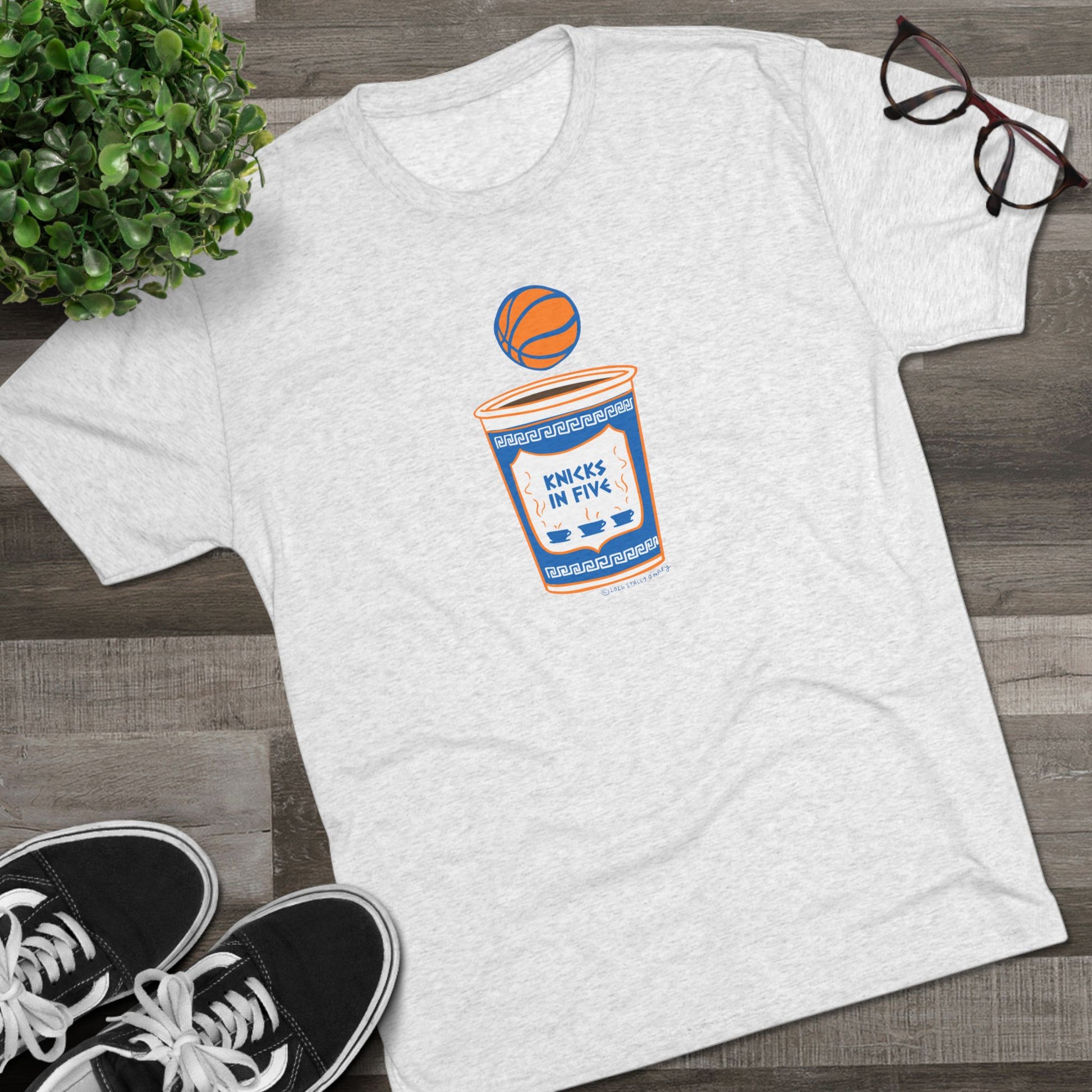 Knicks in Five: Unisex Tri-Blend Crew Tee