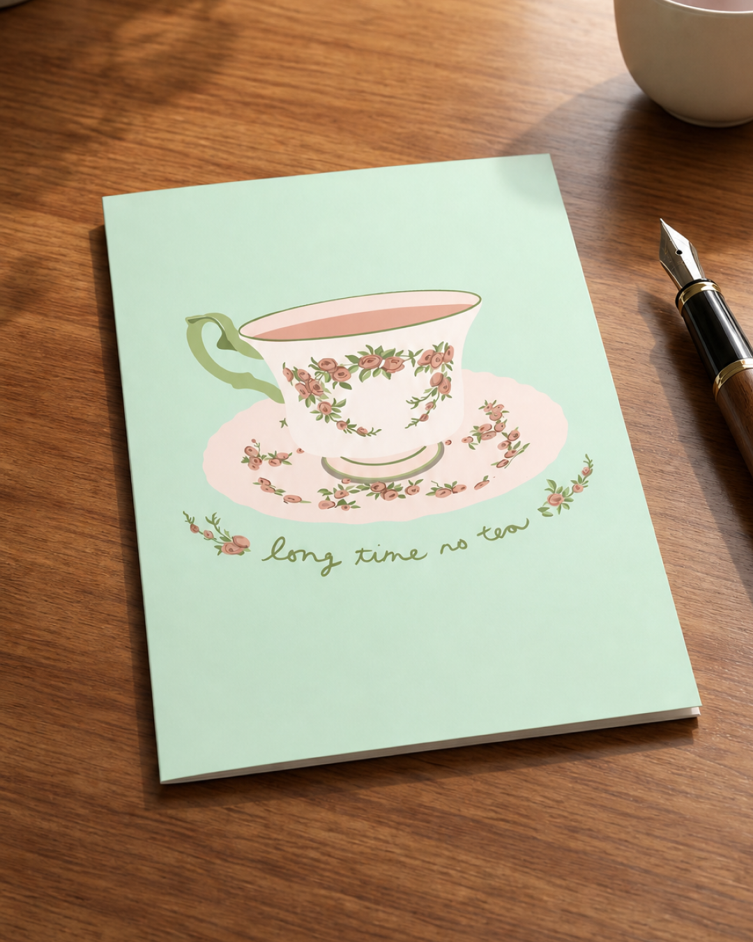 Long Time No Tea Card