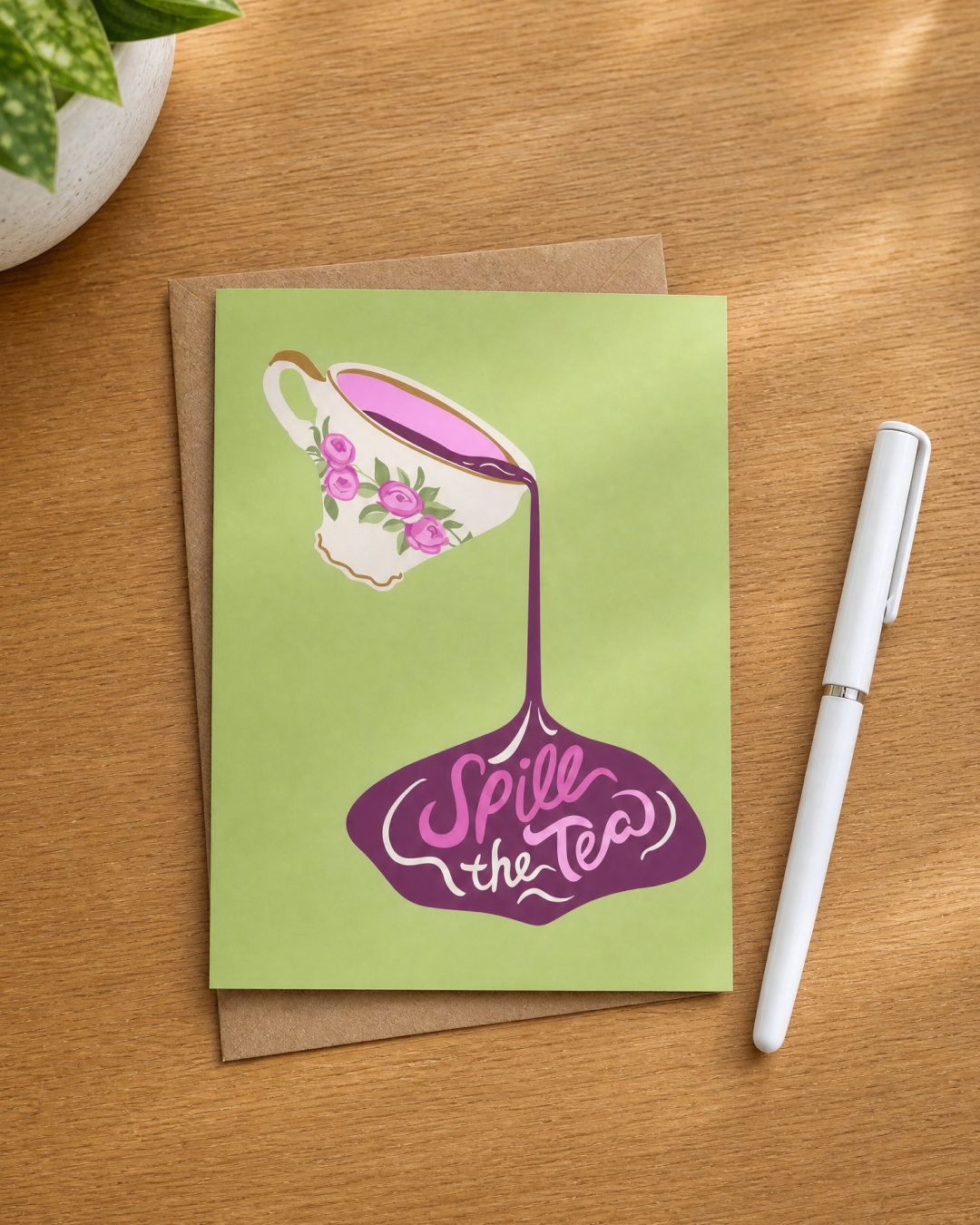 Spill the Tea Card