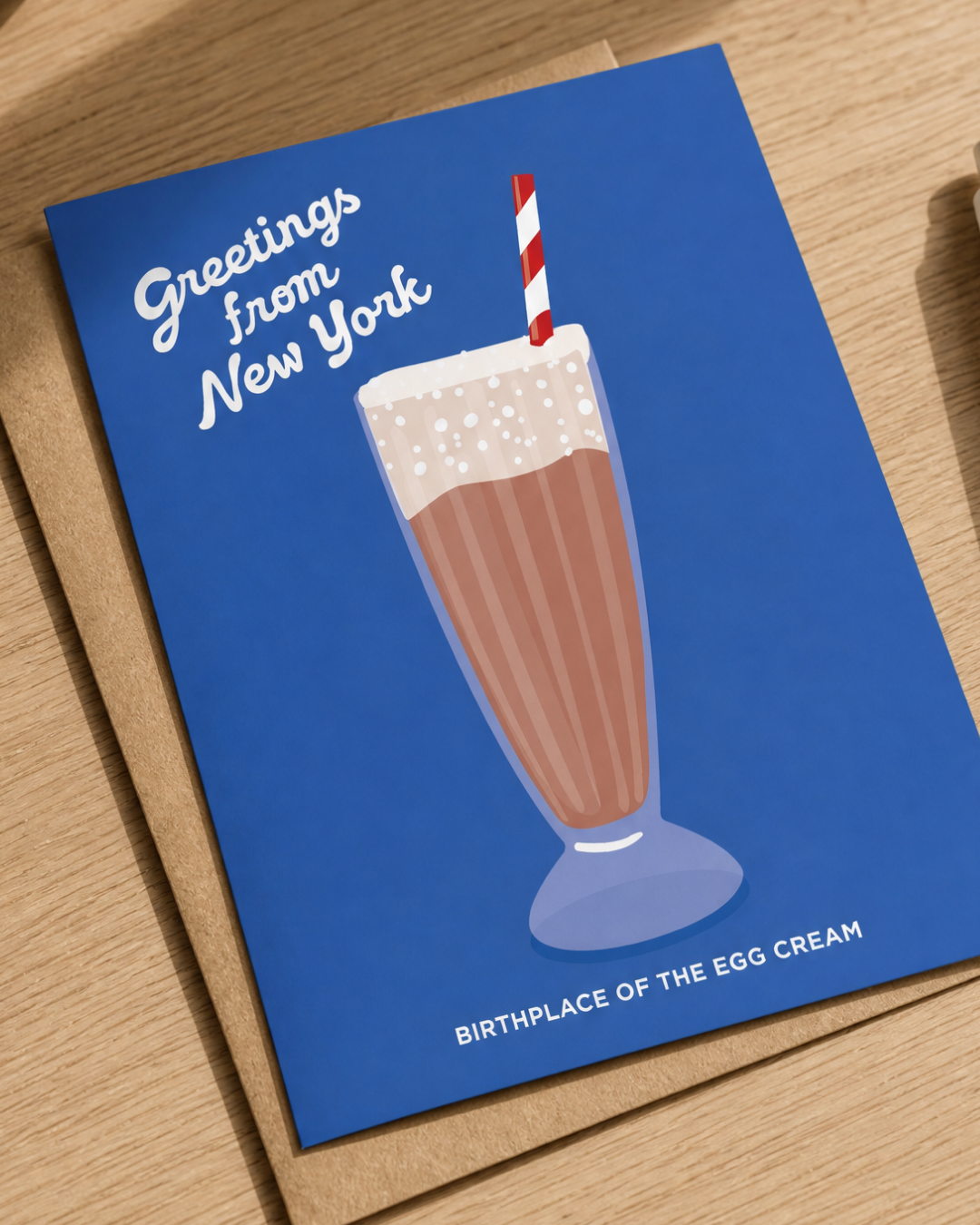 Greetings From New York Egg Cream Card
