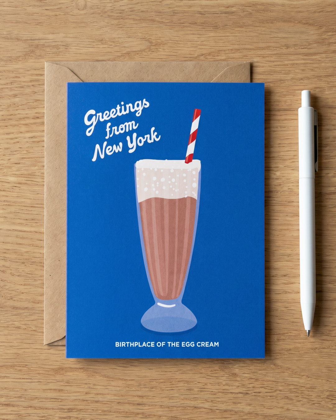 Greetings From New York Egg Cream Card