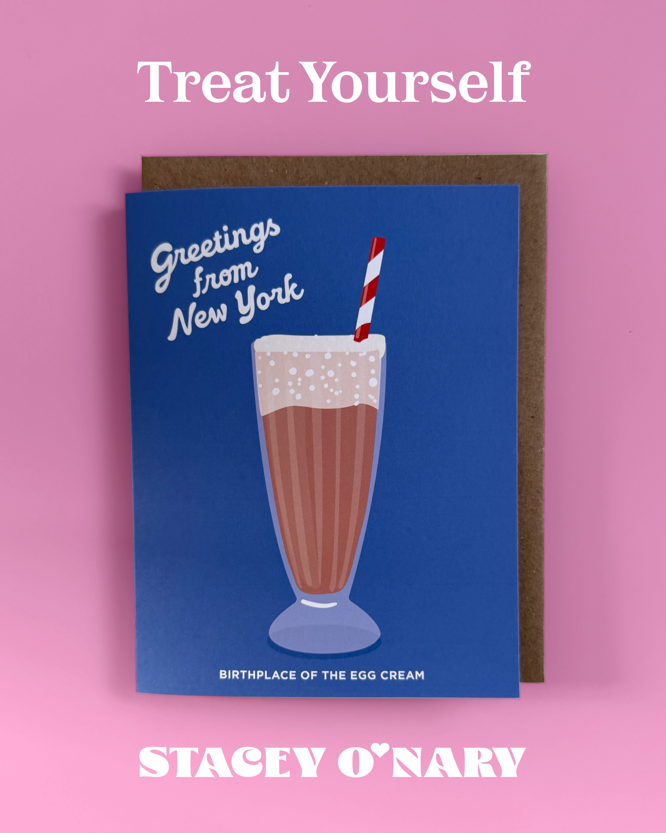 Greetings From New York Egg Cream Card