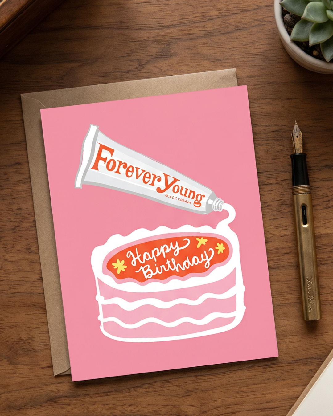 Forever Young Birthday Card