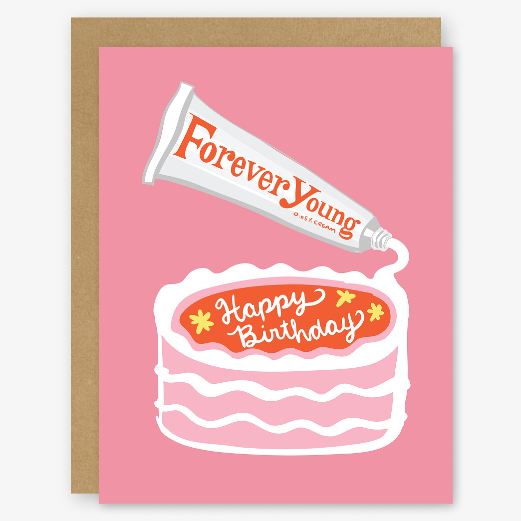 Forever Young Birthday Card