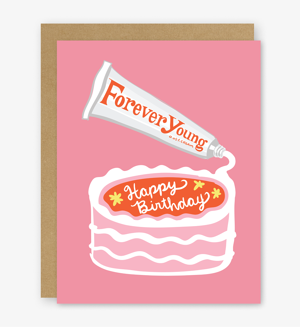 Forever Young Birthday Card