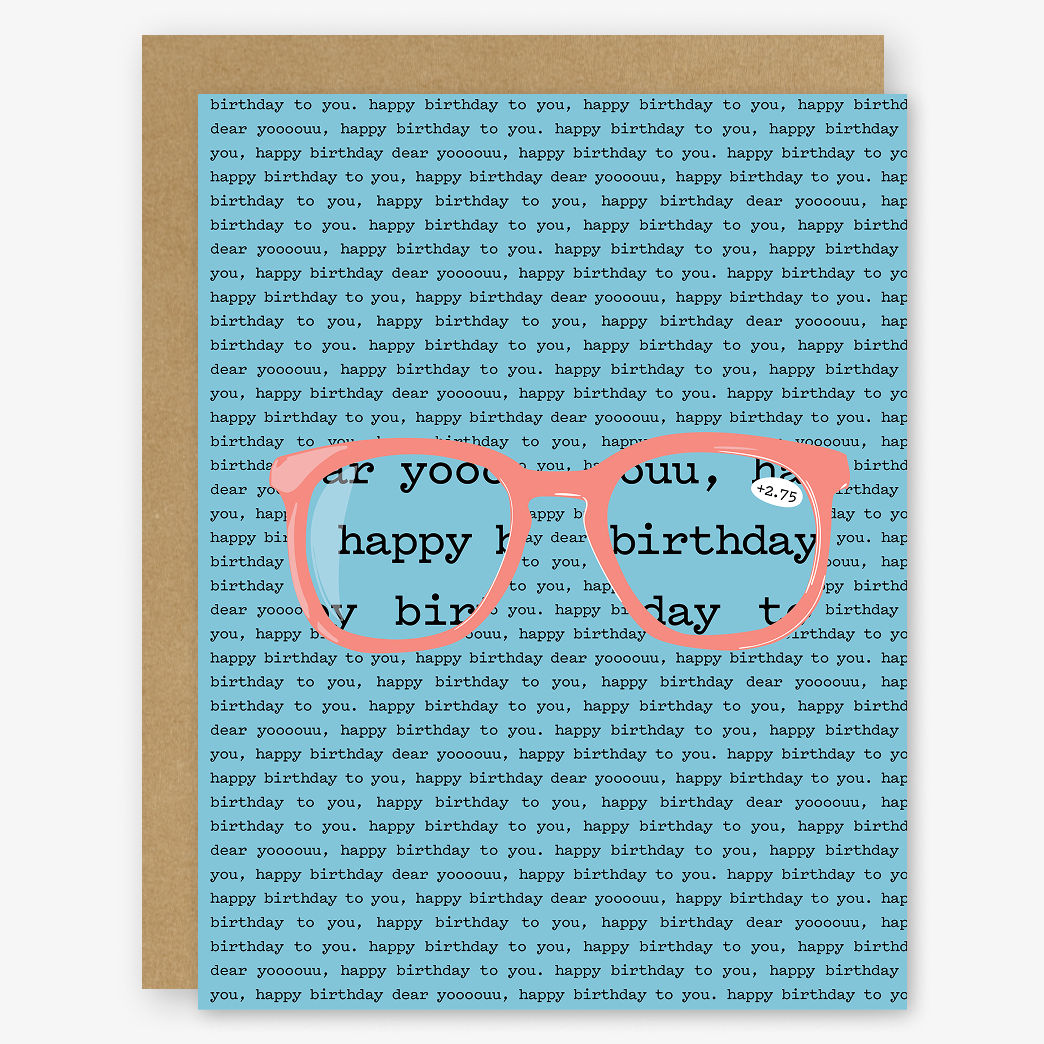 Glasses-Themed Cards