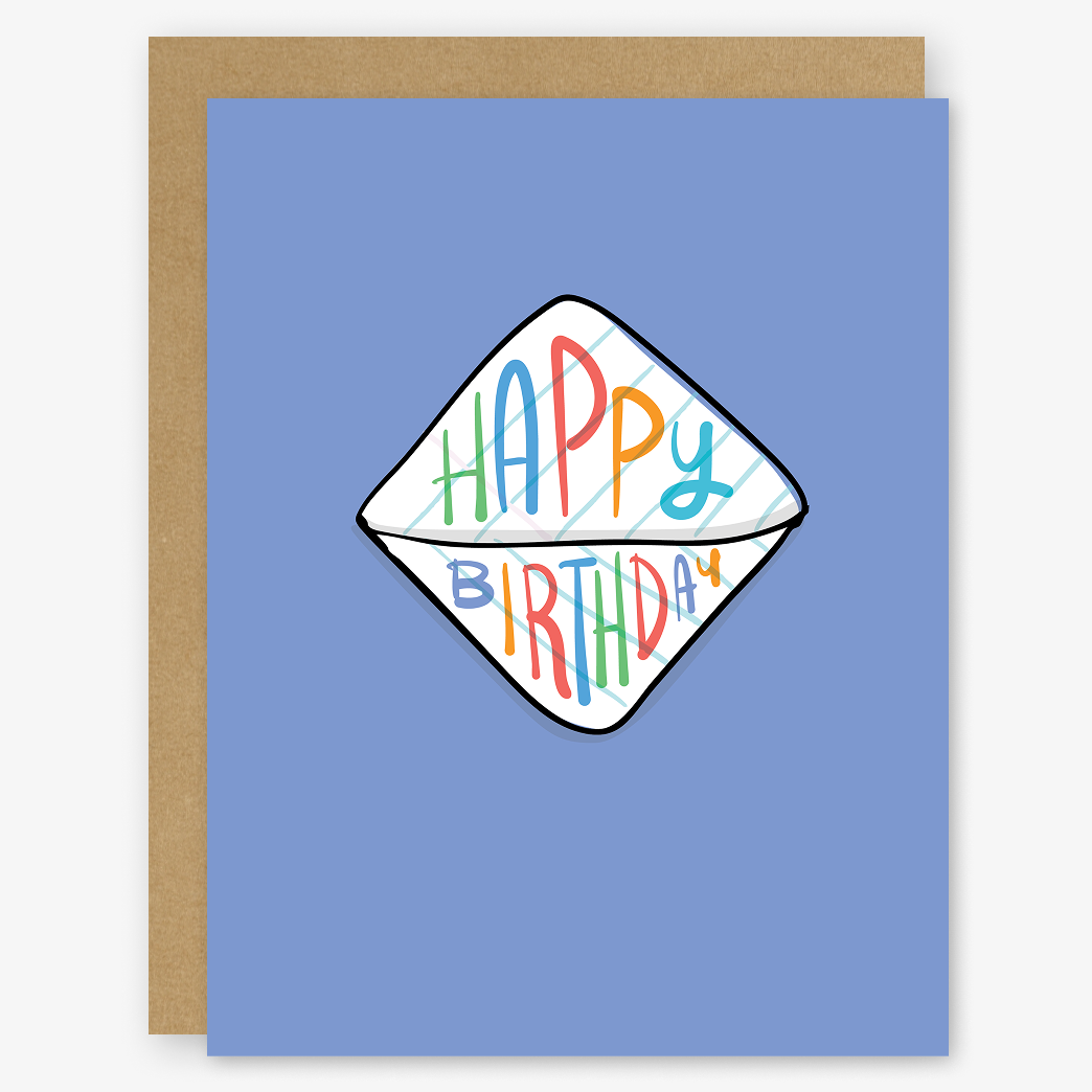 Happy Birthday Passed Note Card