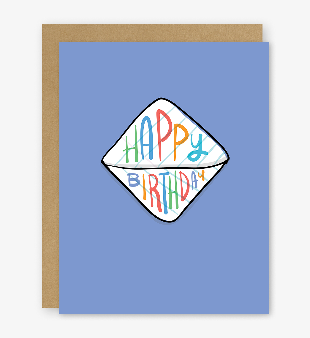 Happy Birthday Passed Note Card