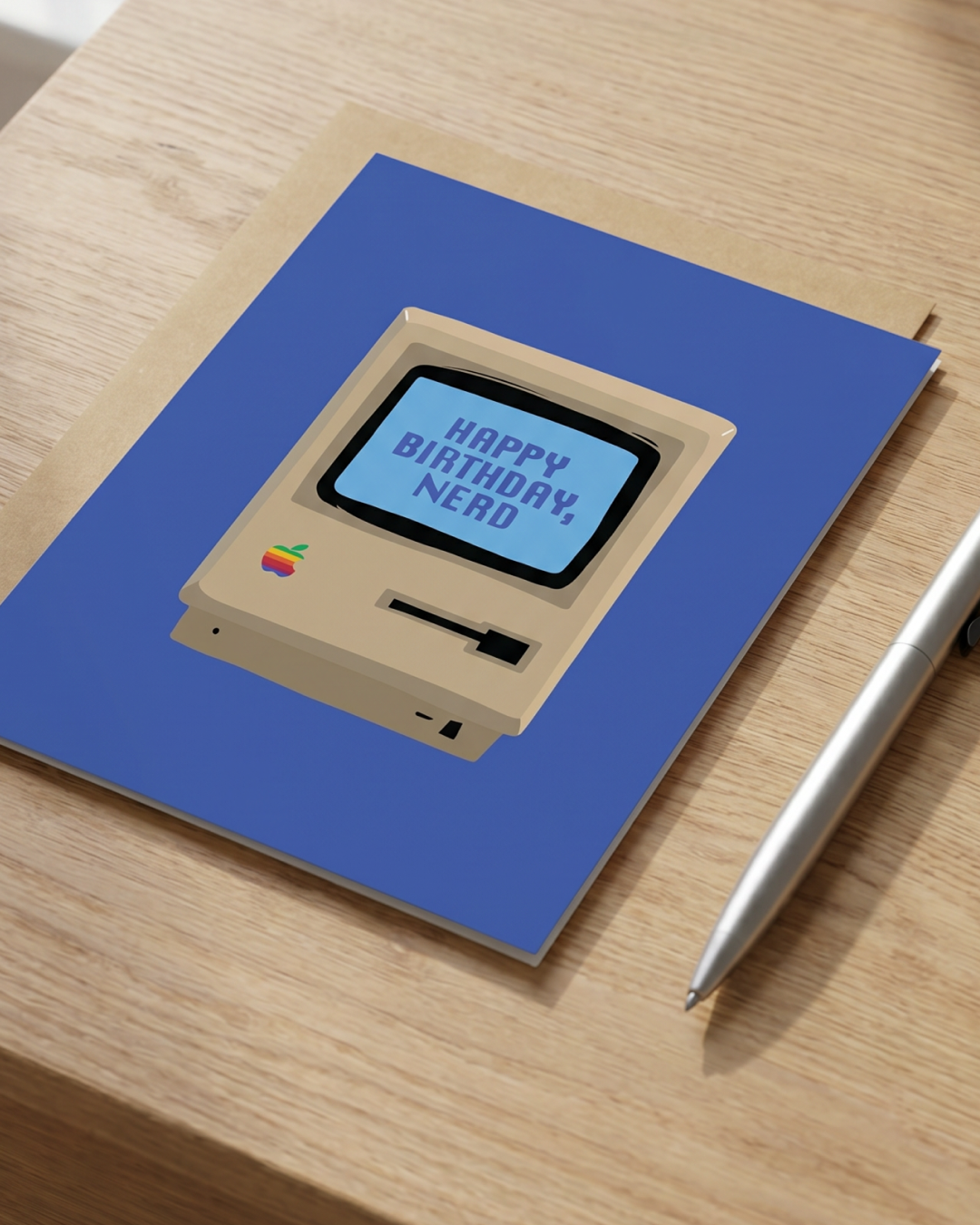 Happy Birthday Nerd Old Mac Computer Card