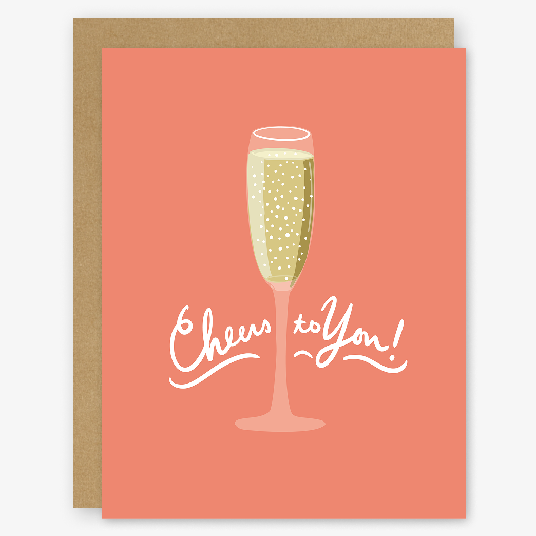 Cheers to You Champagne Card