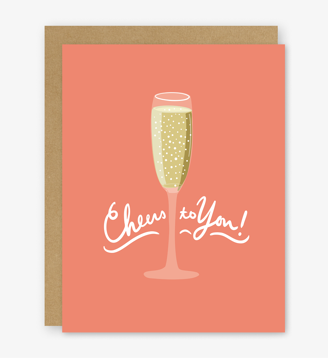 Cheers to You Champagne Card
