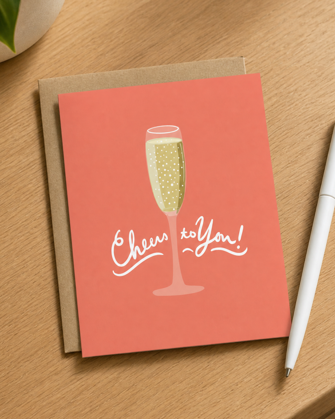 Cheers to You Champagne Card