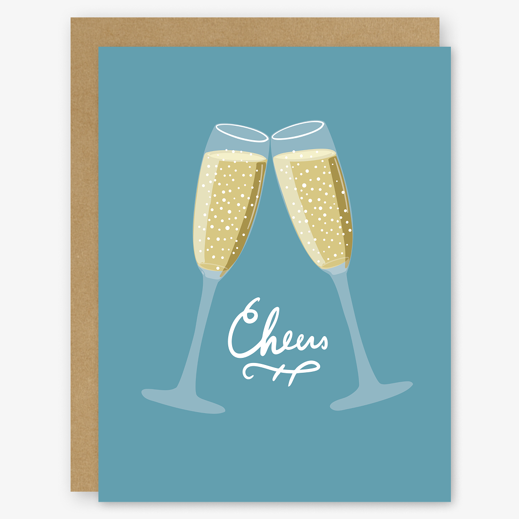 Cheers Champagne Card
