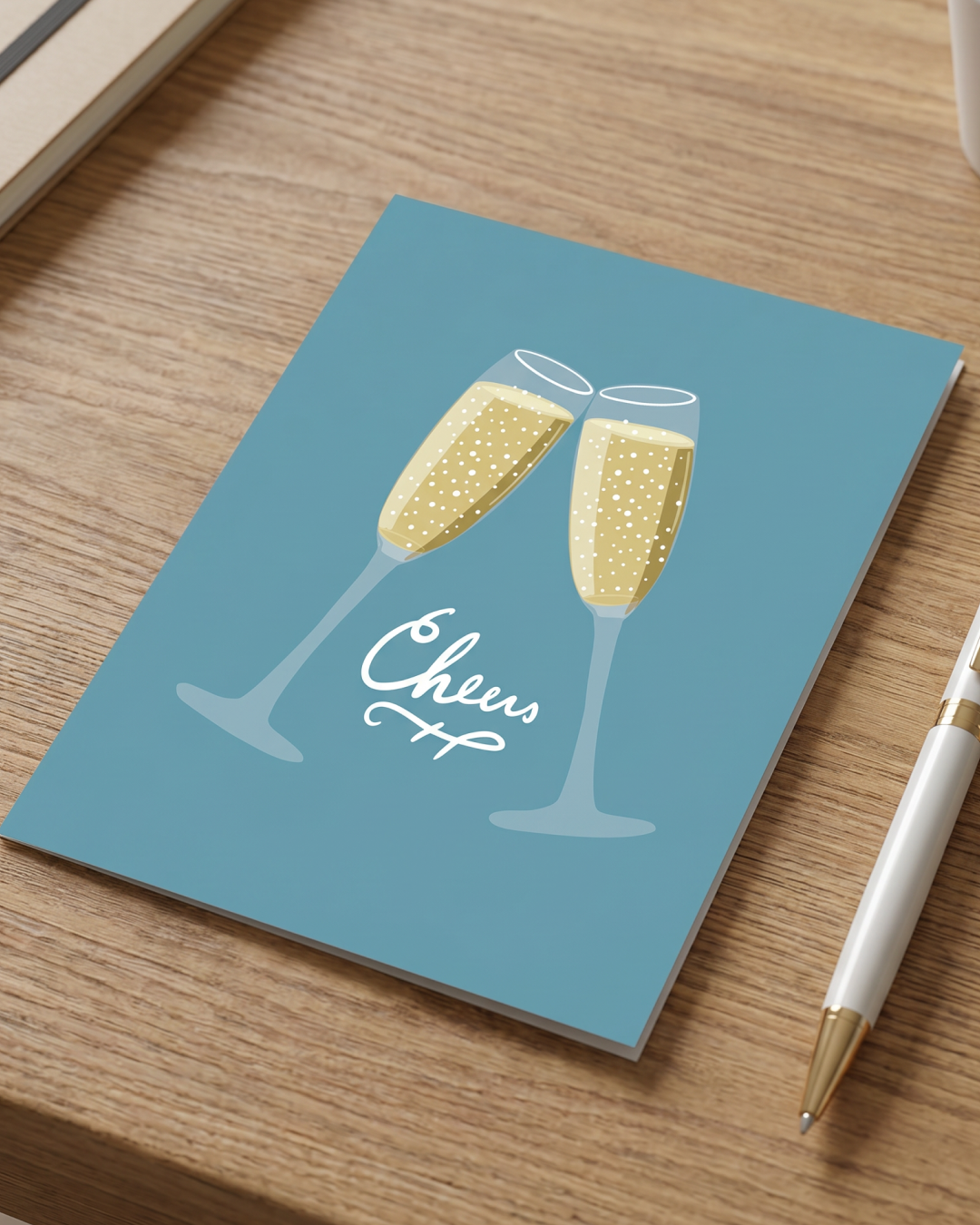 Cheers Champagne Card