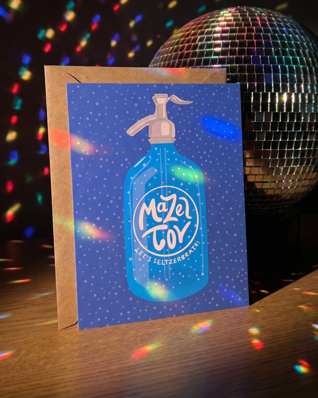 Mazel Tov Seltzerbrate Card