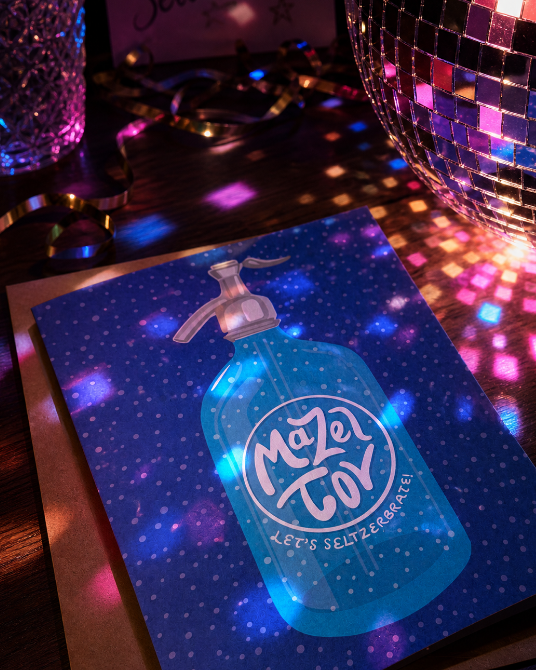 Mazel Tov Seltzerbrate Card