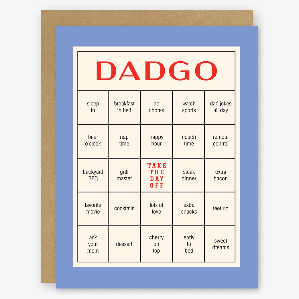 Father's Day Bingo Card