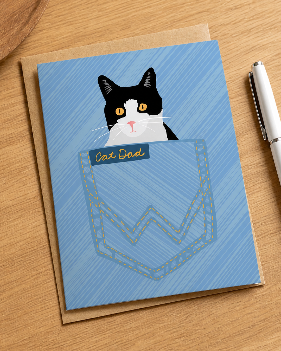 Cat Dad - Happy Father's Day Card