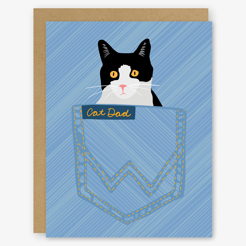 Cat Dad - Happy Father's Day Card