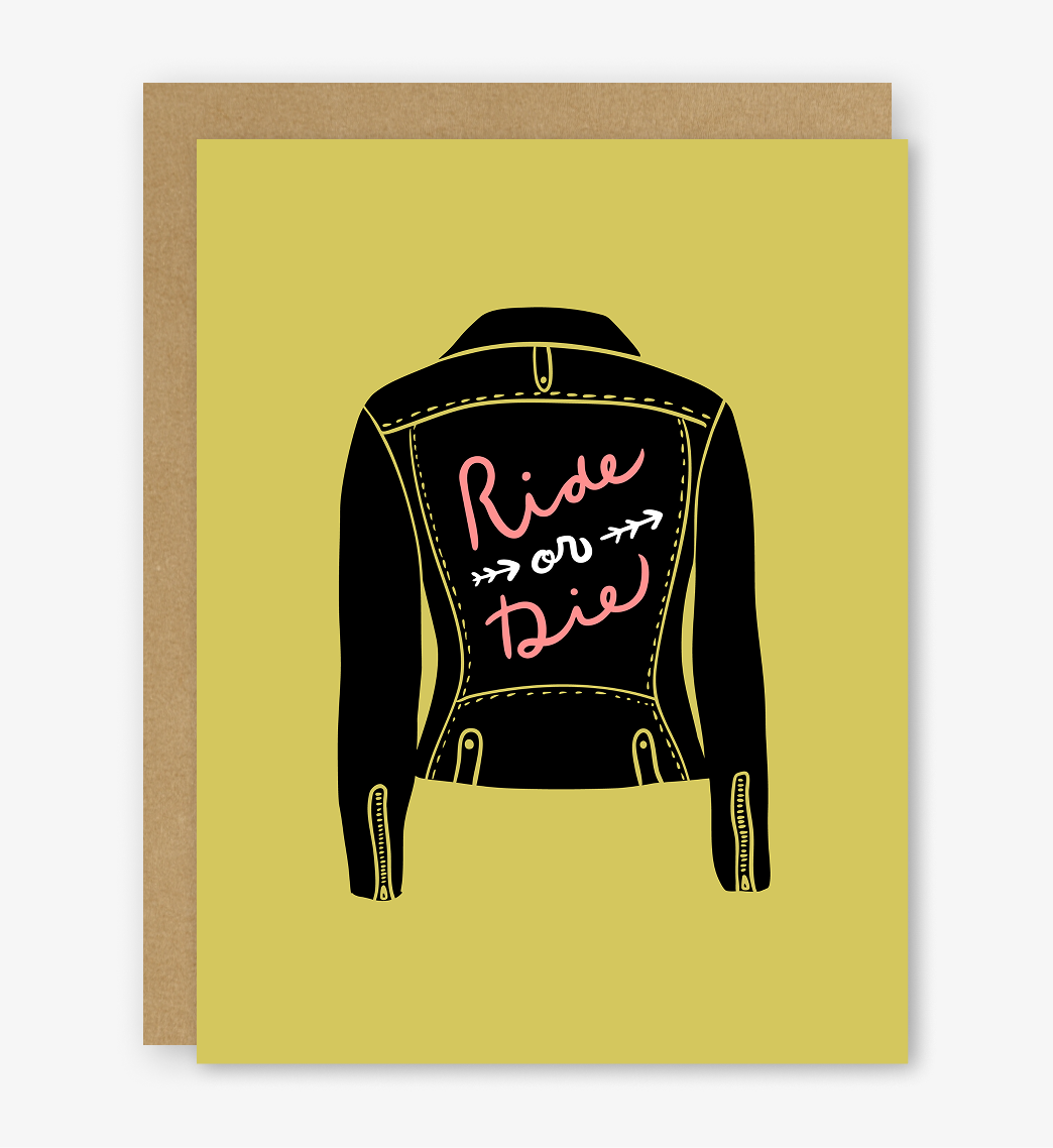 Ride or Die Card | Friendship Card | Best Friend Card