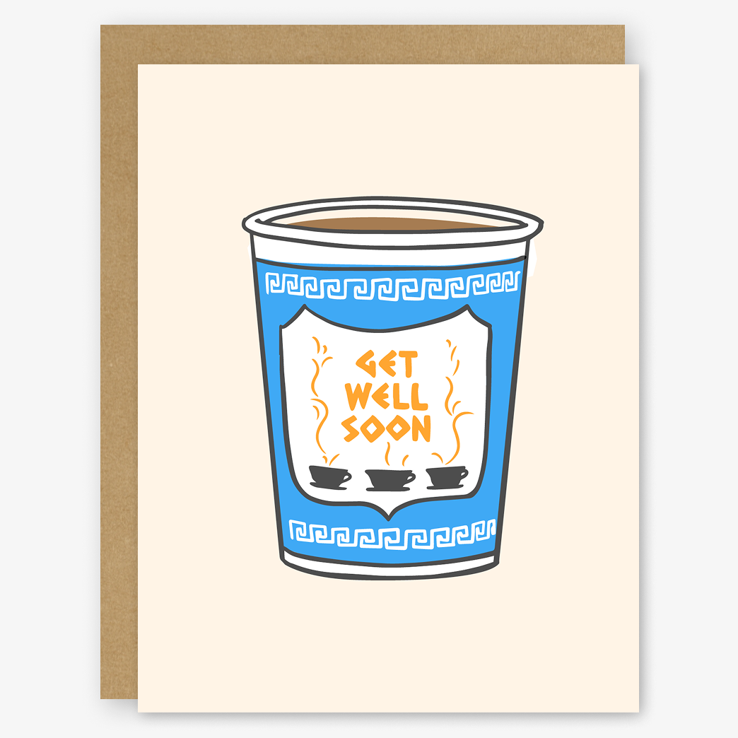 Get Well Soon NYC Coffee Cup Card | Get Well Card