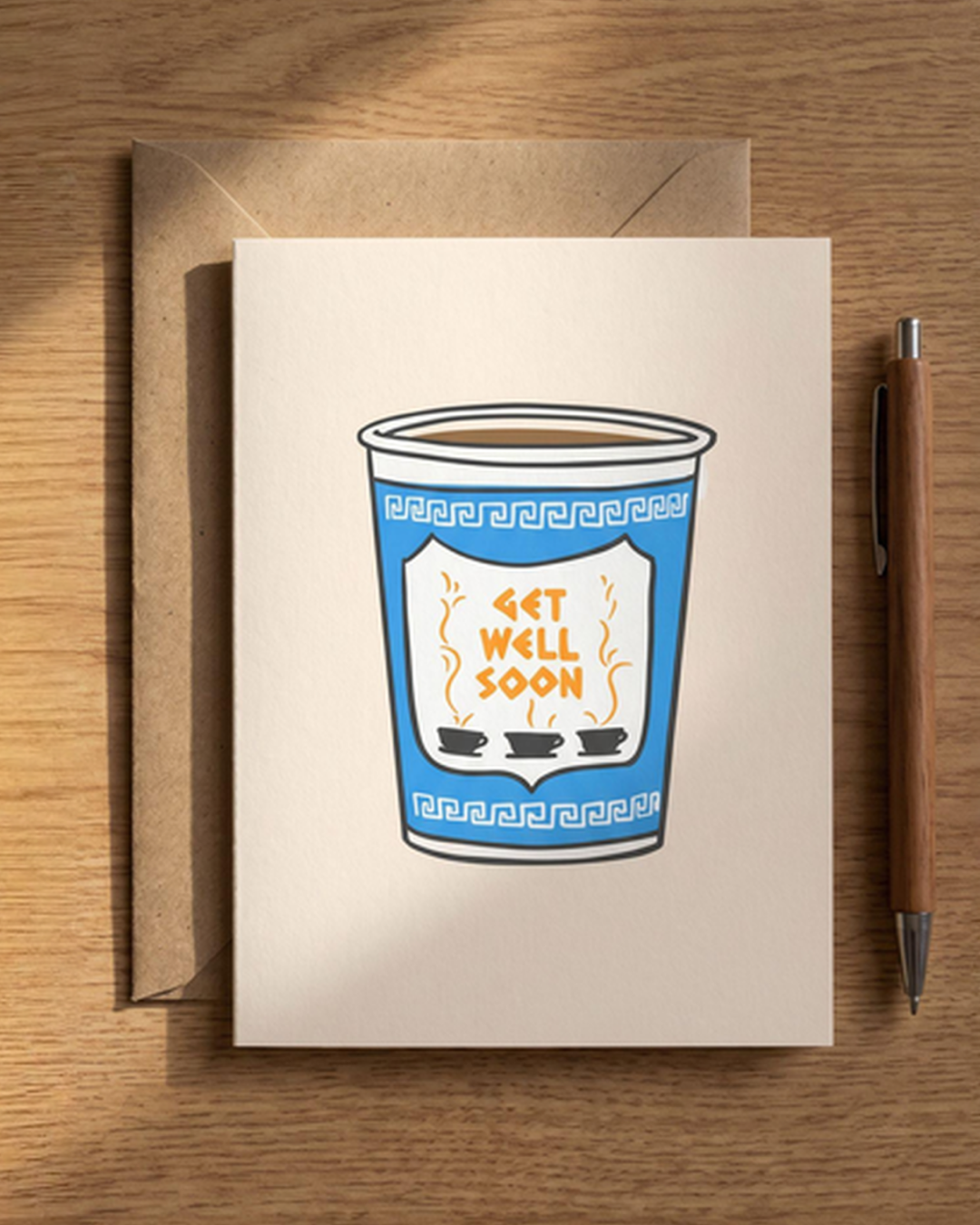 Get Well Soon NYC Coffee Cup Card | Get Well Card