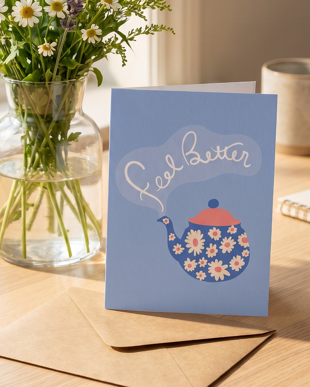 Feel Better Flower Teapot