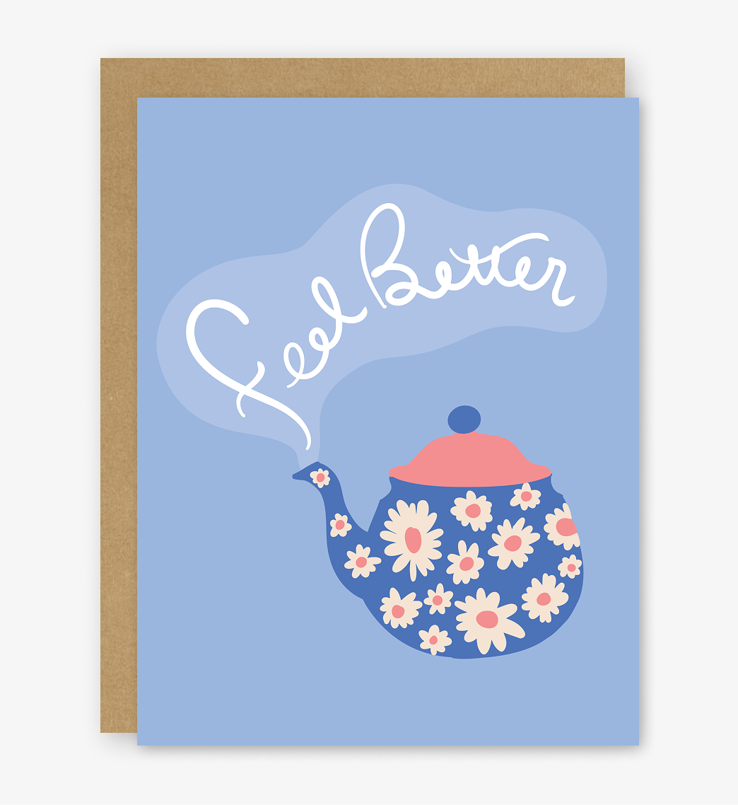 Feel Better Flower Teapot