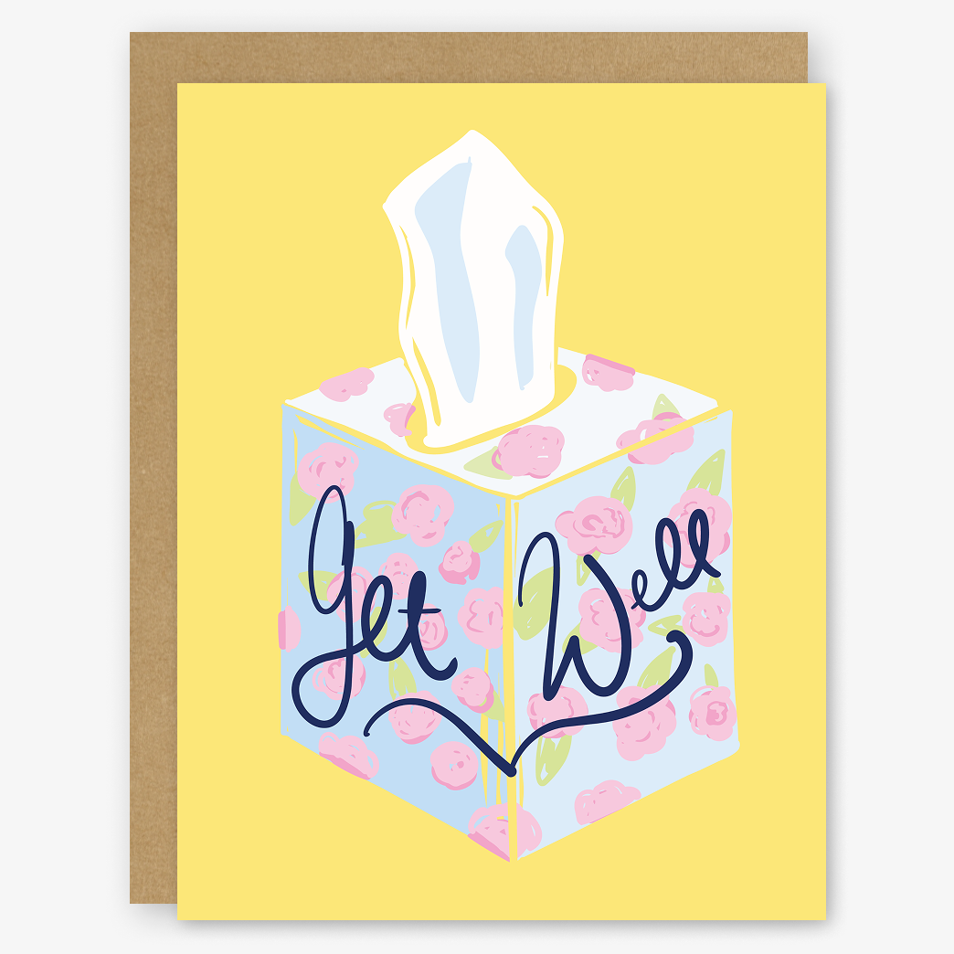 Get Well Tissue Box Card