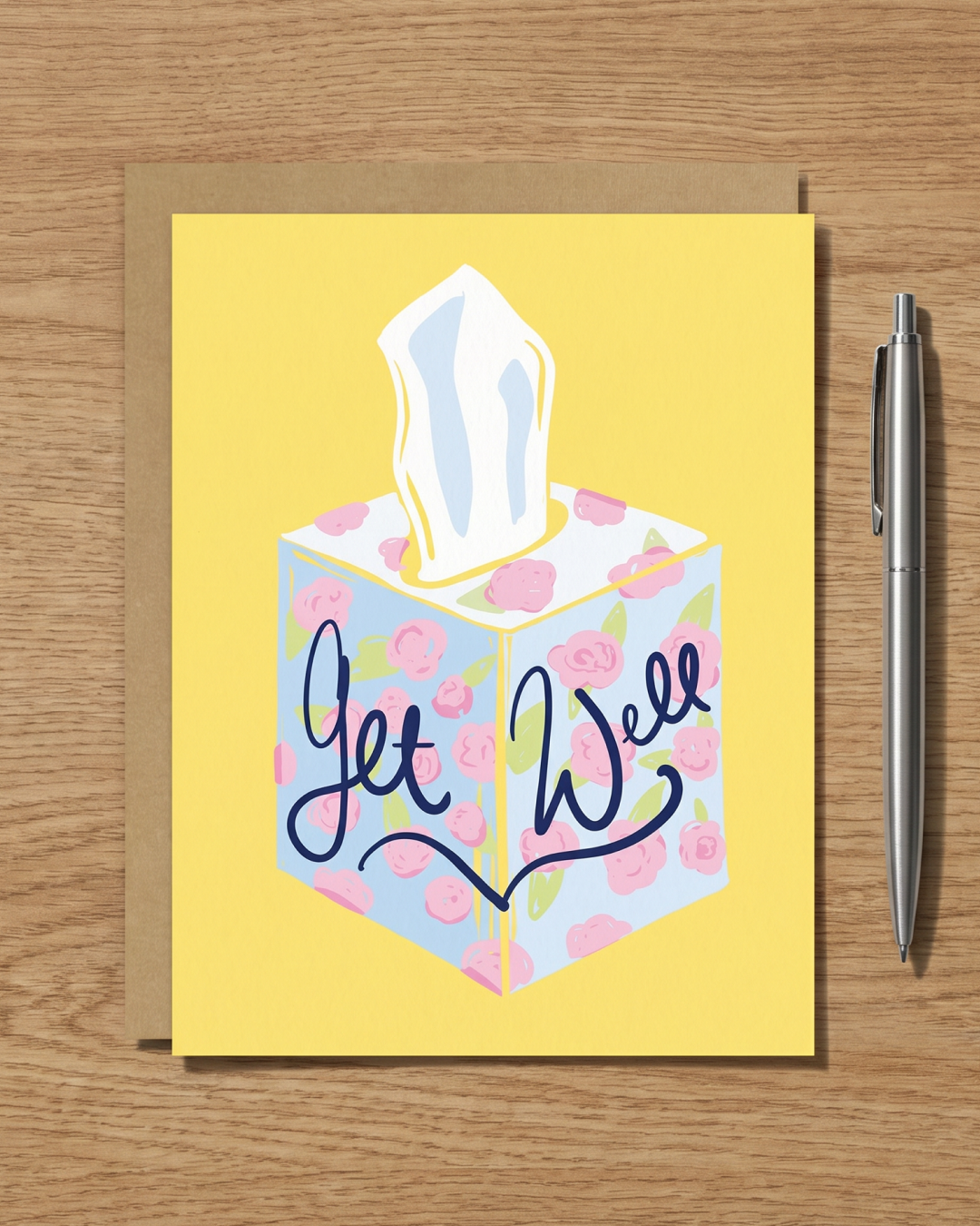 Get Well Tissue Box Card