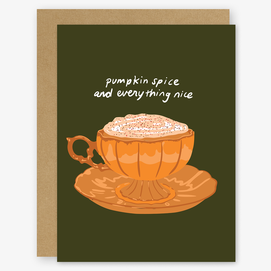 Pumpkin Spice and Everything Nice - Fall / Halloween Card