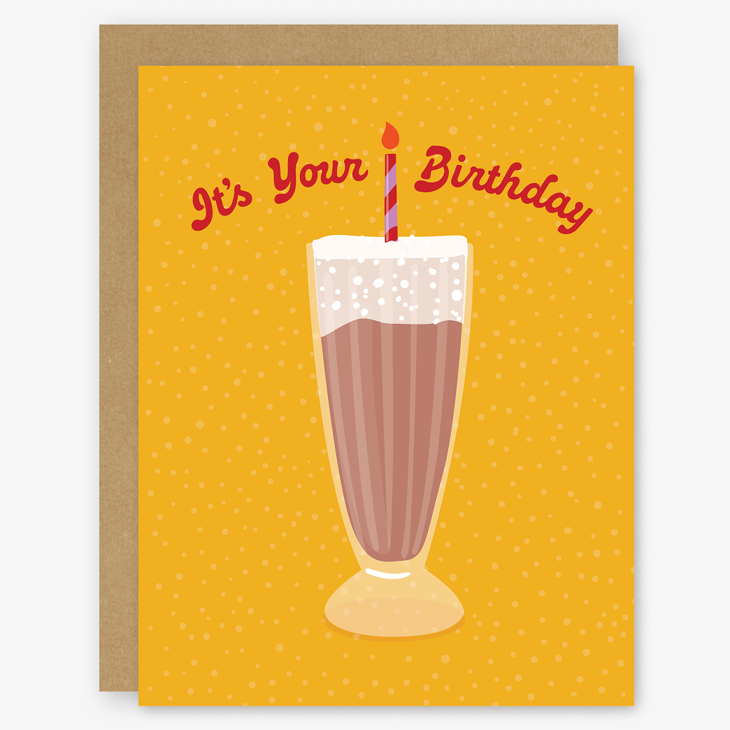 It’s Your Birthday Egg Cream Card | Birthday Card