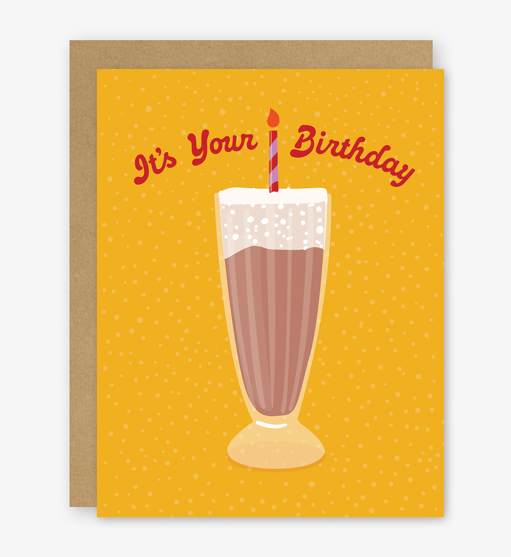 It’s Your Birthday Egg Cream Card