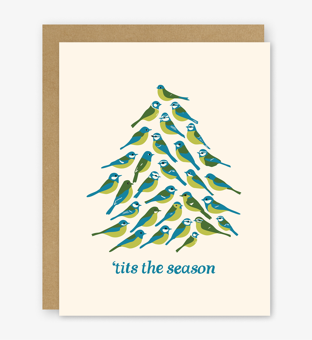 Tits The Season Holiday Card