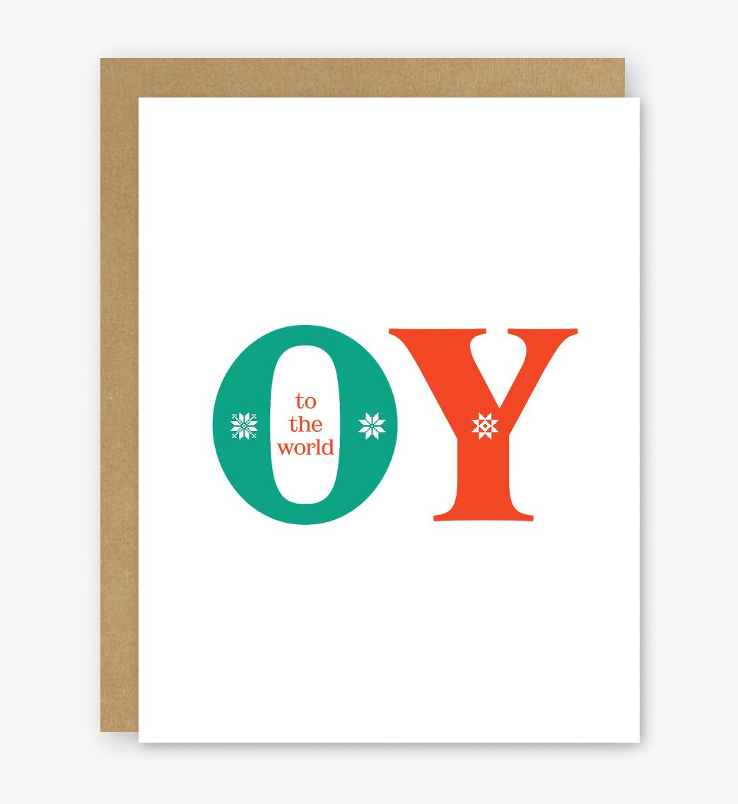 Oy To The World Holiday Card