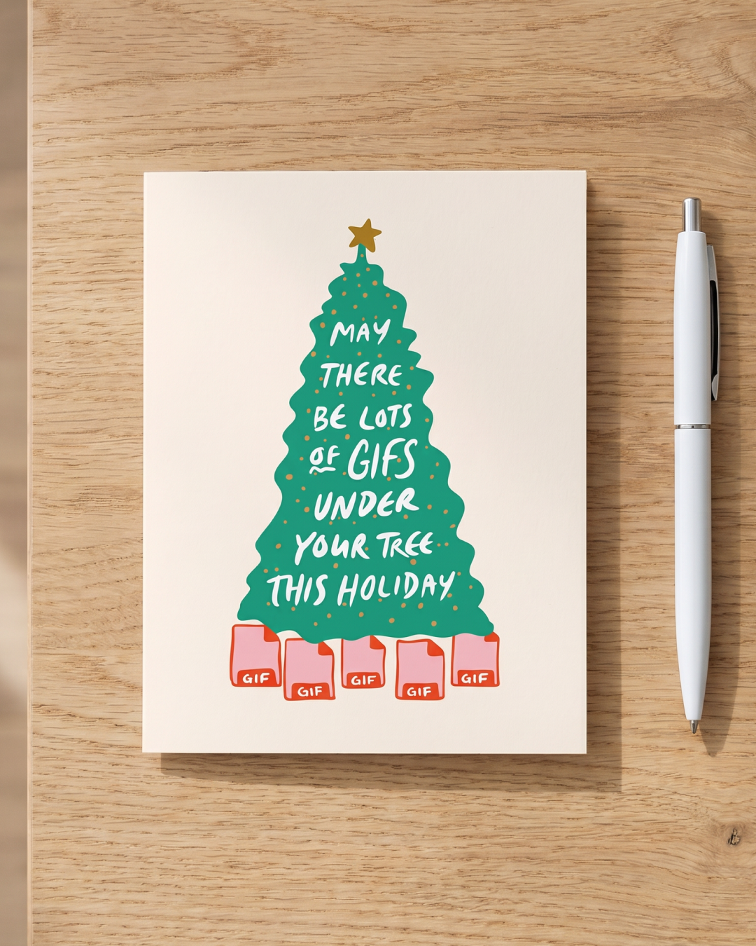 Holiday GIFS Card (Beige)