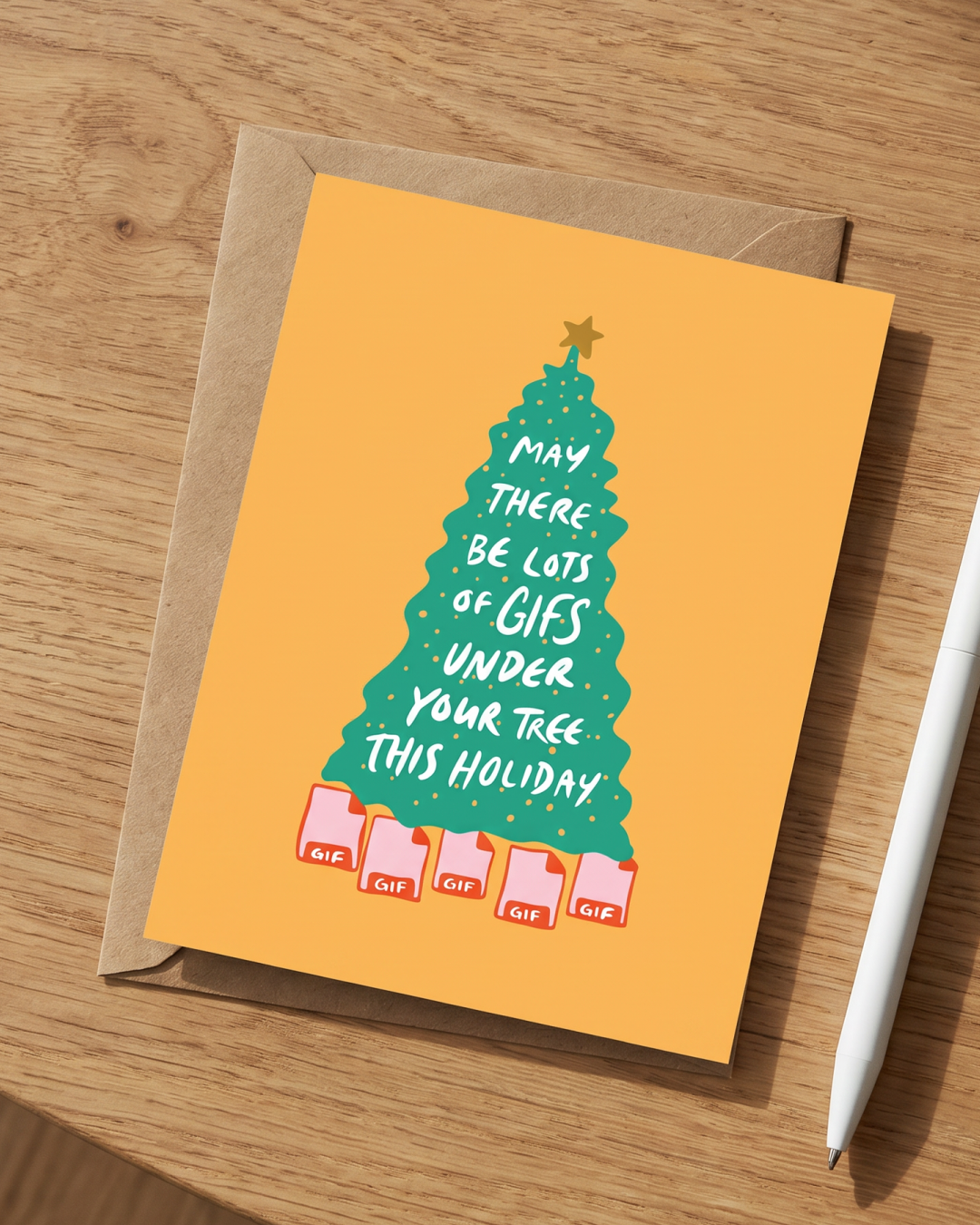 Holiday GIFS Card (Yellow)