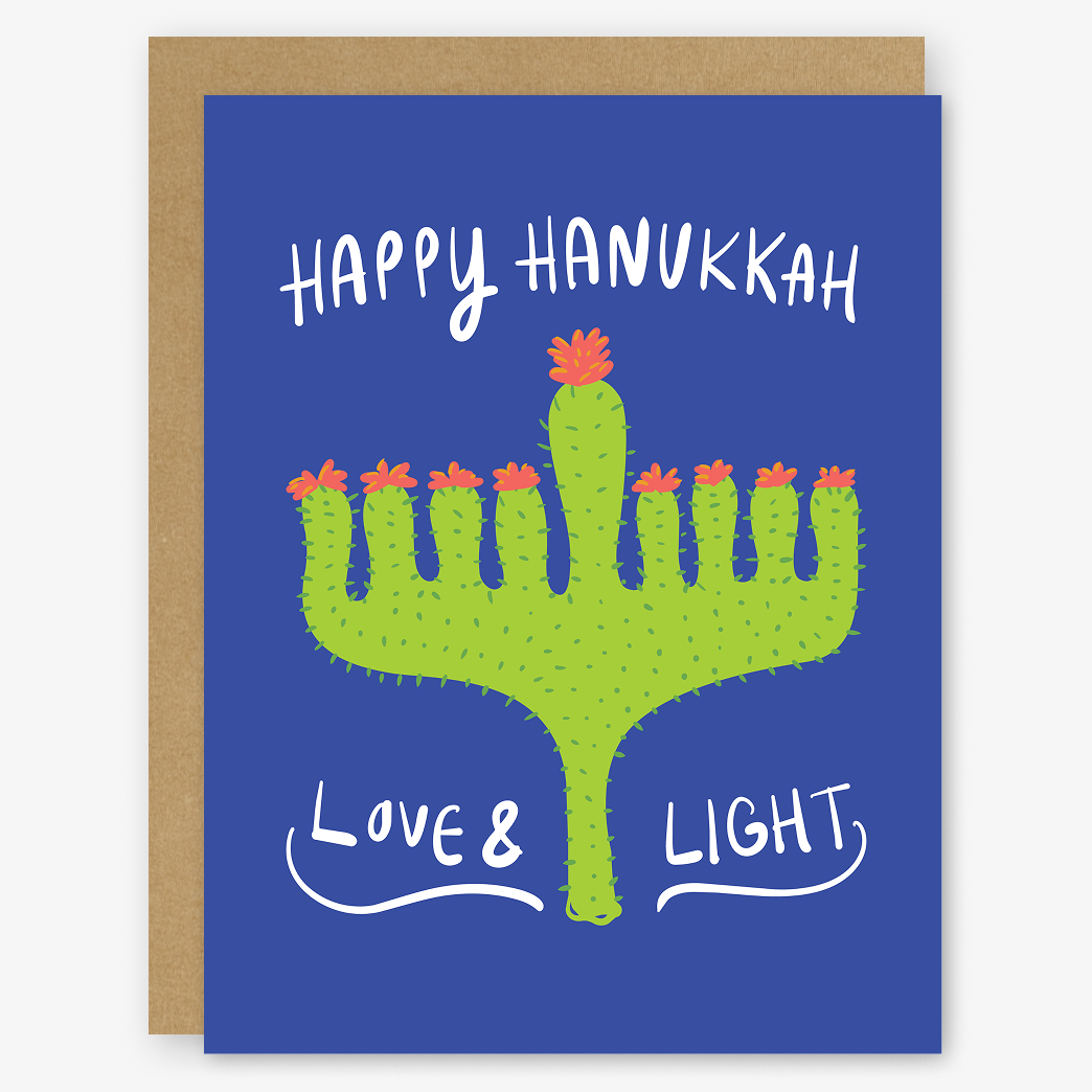 Hanukkah Menorah Cactus