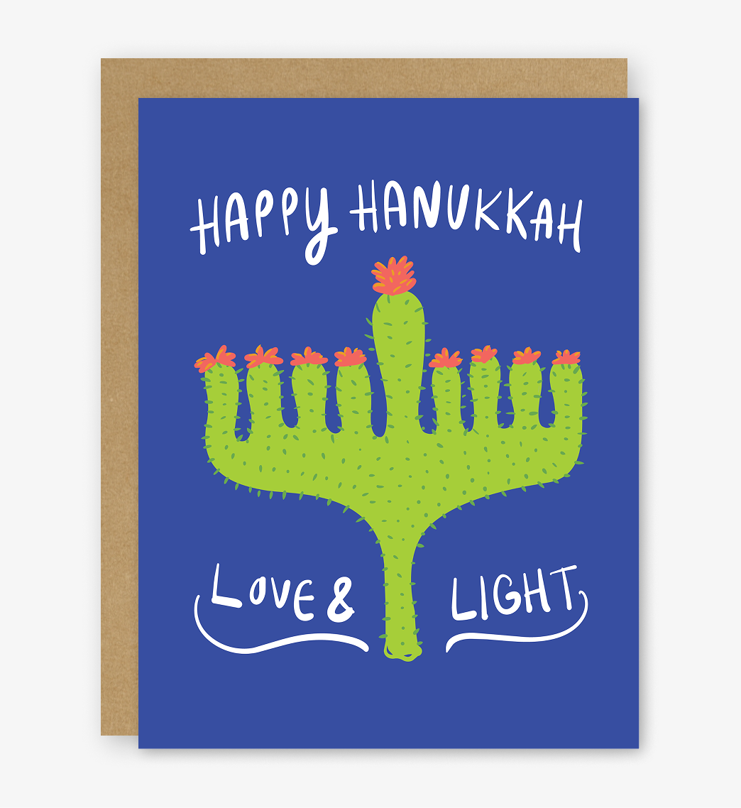 Hanukkah Menorah Cactus