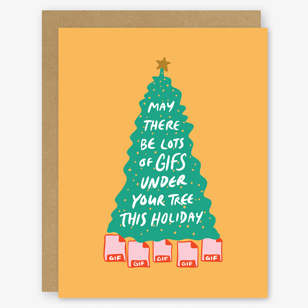 Holiday GIFS Card (Yellow)